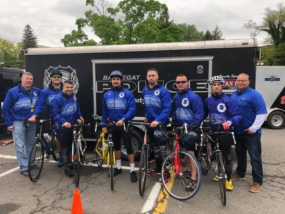 Several Barnegat officers departed to participate in the Police Unity Tour.