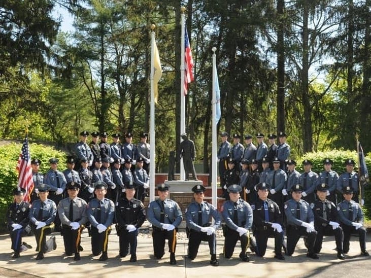 Special Officers Kyle Wardell and Kyle Slocum graduated from the Ocean County Police Academy on Thursday.
