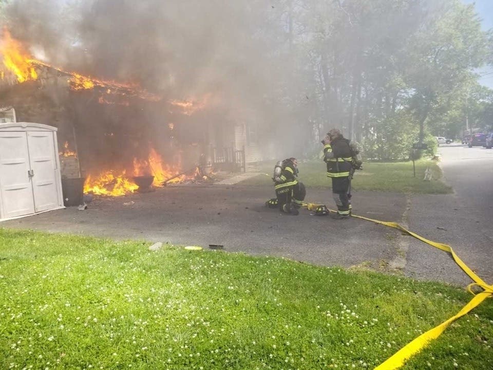 No one was injured, but one of the pets remains unaccounted for, the Beachwood Fire Department said.