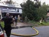 A garage caught fire Saturday evening in Pine Beach.
