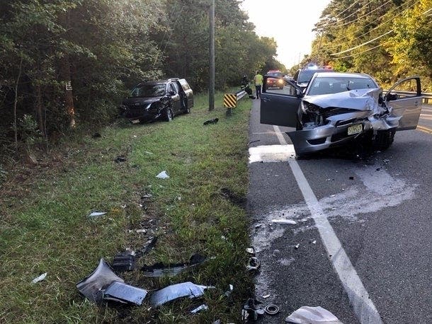 Two people were injured in a Route 530 crash on Thursday afternoon, Manchester police said.