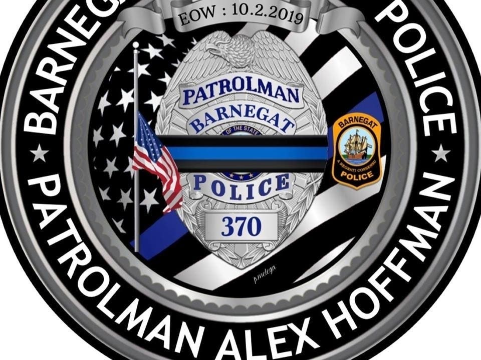 Barnegat Patrolman Alex Hoffman died Wednesday while off duty.