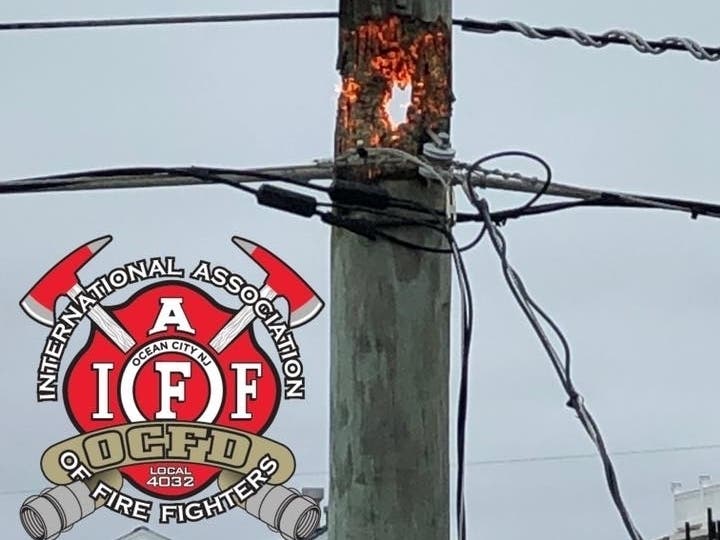 Three pole fires caused power outages for thousands in Ocean City, according to officials.