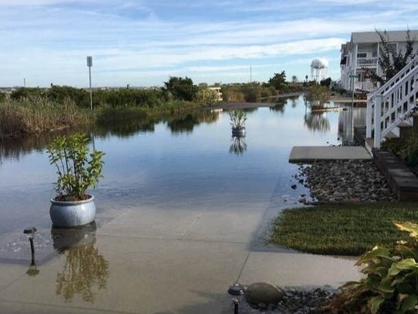 Parts of Ocean City, like 50th and Haven (above), don't handle flooding as well as they used to, owners and residents say.