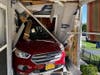 A Suffern, New York, woman accidentally crashed her vehicle through a Manahawkin home, police said.