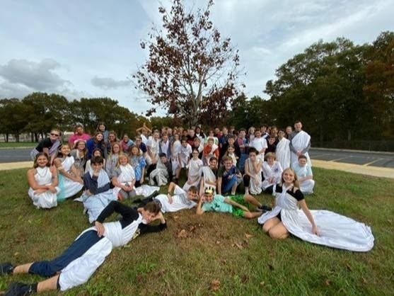 Southern Regional Middle School students put on "Greek Fest."