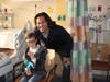 Former Yankee Johnny Damon visited children at the Monmouth Medical Center's Unterberg Children’s Hospital.
