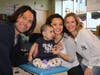 Former Yankee Johnny Damon visited children at the Monmouth Medical Center's Unterberg Children’s Hospital.