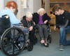 Dylan Krawiec collected more than 500 pairs of socks and slippers for residents of Galloway's Seashore Gardens Living Center.