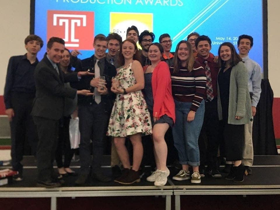 Ocean City High School students were honored at Temple University with student Emmy Awards.