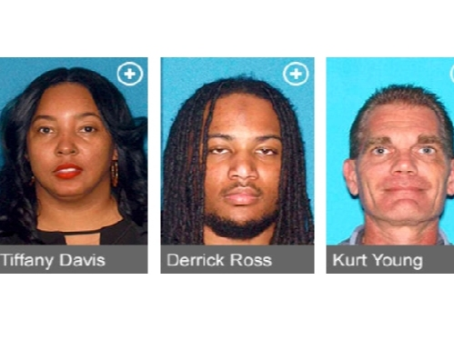 Tiffany Davis, of Egg Harbor Township, and Derrick Ross, of Atlantic City, were charged with human trafficking. Kurt Young was charged with sexual assault of a child.