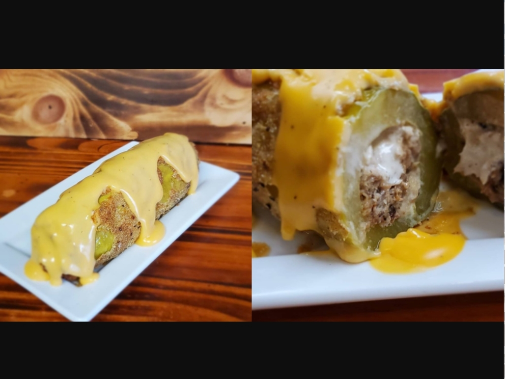 Big Barlow's BBQ & Catering created a big stuffed fried pickle in anticipation of the restaurant's one-year anniversary.