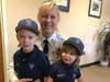 Berkeley Police Chief Karin DiMichele welcomes the department's two newest officers.