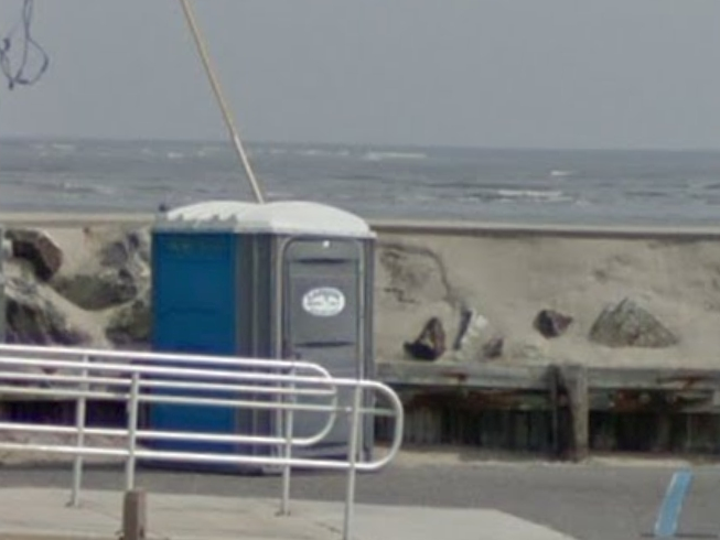 A man was charged after a video video in which he crashes through the roof of a Porta Potty in North Wildwood.