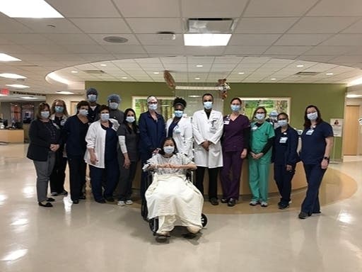 AtlantiCare marked the release of its first inpatient who tested positive for the new coronavirus.