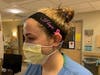 Alix Hayes (not pictures) has donated 200 homemade stretch headbands to Monmouth Medical Center to make wearing masks less painful.