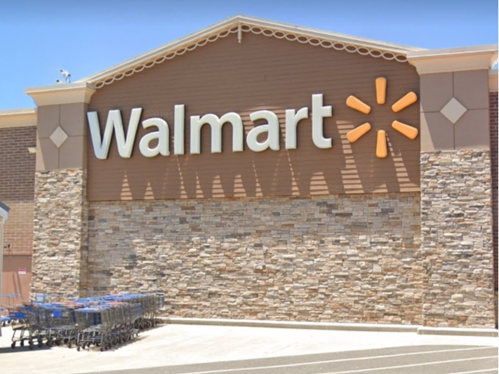 A person took a television off the shelf at Walmart in Lacey and pretended he was returning it in order to get a refund.