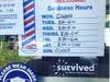 Barnsboro 5 Point Family Barber in Sewell has joined the "Survived" movement.
