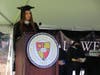 Marisa Juliano, of Forked River, delivered the student commencement address Sunday at Caldwell University's graduation ceremony.