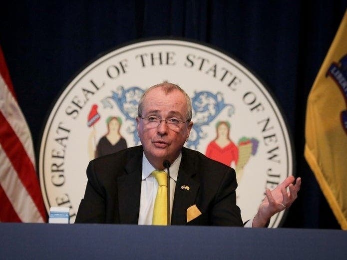 Two states placed New Jersey on their travel advisory lists. Gov. Phil Murphy says people should not travel.