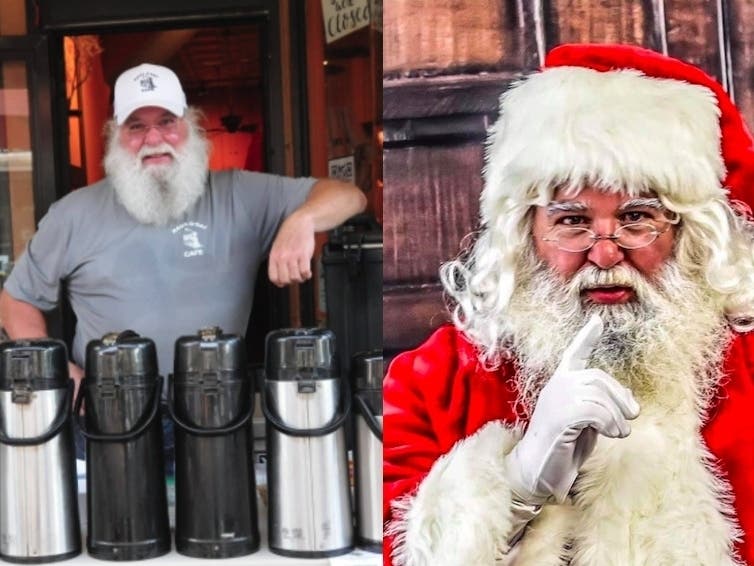 George Ubertaccio closed Hava G'Day Cafe in the Madison train station. Although he's had a turbulent year, he's back as Madison's Santa Claus.