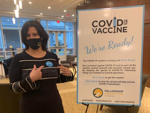 Lisa Solimando was among the Fellowship Senior Living team members who recently received the COVID-19 vaccination. Fellowship Senior Living in Basking Ridge has promoted a "We're Ready!" campaign in response to the vaccine.