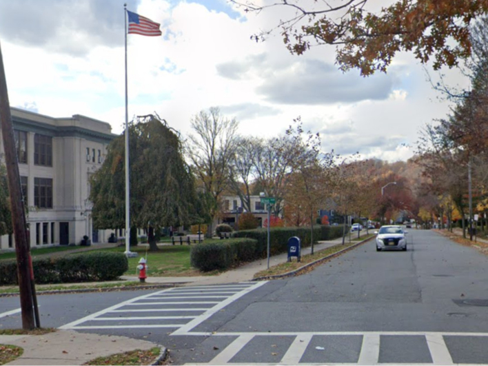 A teen lost control of his vehicle Thursday in Morristown, brushing against a pedestrian and knocking down a sign, police said.