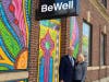 Morristown Mayor Tim Dougherty came to BeWell and spoke to owner Marisa Sweeney when the business reopened last weekend.