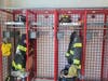 The new firehouse includes personalized lockers.