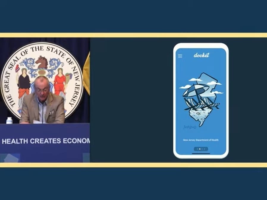 Gov. Phil Murphy introduced an app in which New Jerseyans can access their COVID-19 vaccination records.