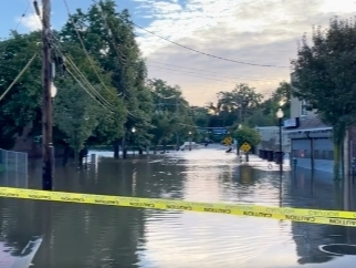 Morristown's Martin Luther King Avenue, Flagler Street and Bishop Nazery Way were closed due to extensive flooding after Ida passed through.