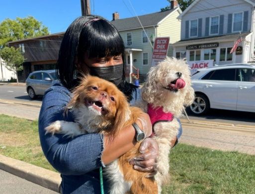 In the aftermath of Hurricane Ida, St. Hubert’s Animal Welfare Center reunited a woman with her two dogs after her house was flooded and she couldn’t bring them with her while she sought temporary housing.