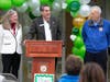 Commissioner Director Stephen H. Shaw spoke at the dedication. With him were Deputy Director Deborah Smith and Commissioner John Krickus.