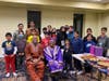 Gordon Drewery Jr. and Nora Drewery (both sitting) taught the Parsippany chapter of the Hindu Swayamsevak Sangh (Hindu Service Society) about Black history on Sunday.