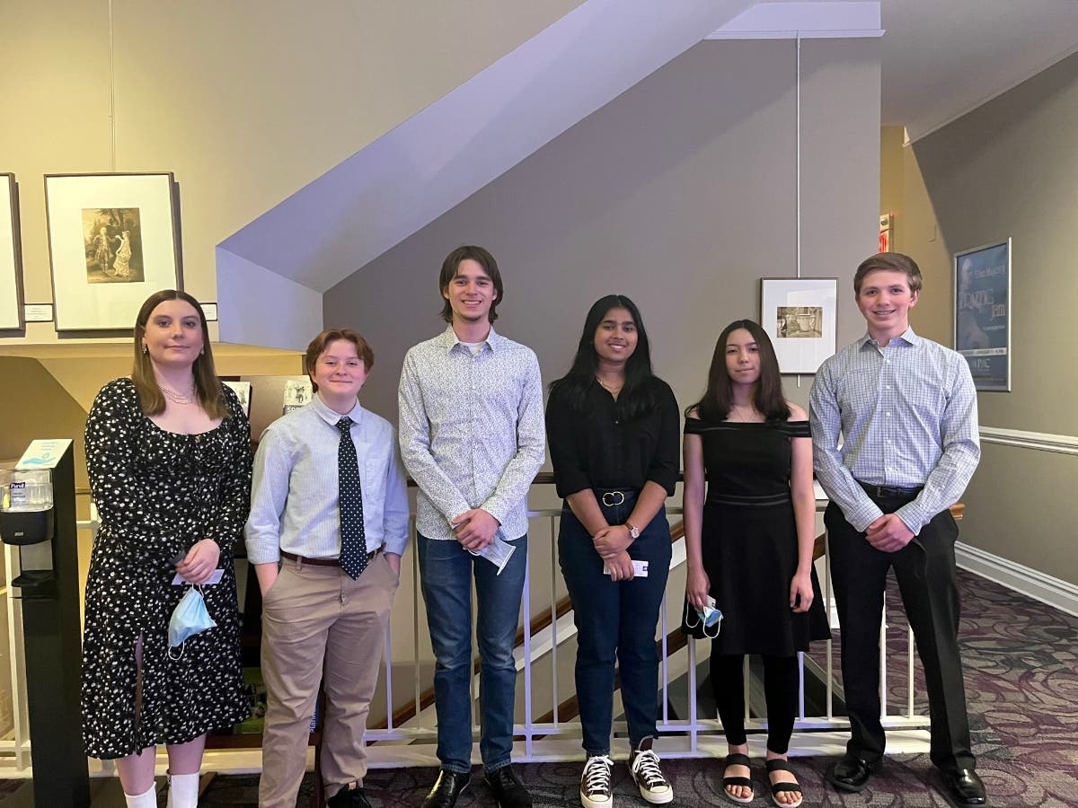 The Mayo Performing Arts Center honored its Students of the Month. Attending the March 26 ceremony were Morris County students Marissa Cogan, Benjamin Furman, Finn Kaushansky, Devika Mukherjee, Valerie Muthikul and Adam Schneider.