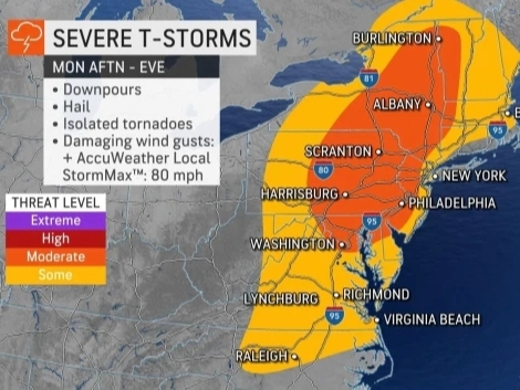 NJ Thunderstorm Timeline: 70 MPH Gusts Likely; Hail, Tornadoes In Play ...