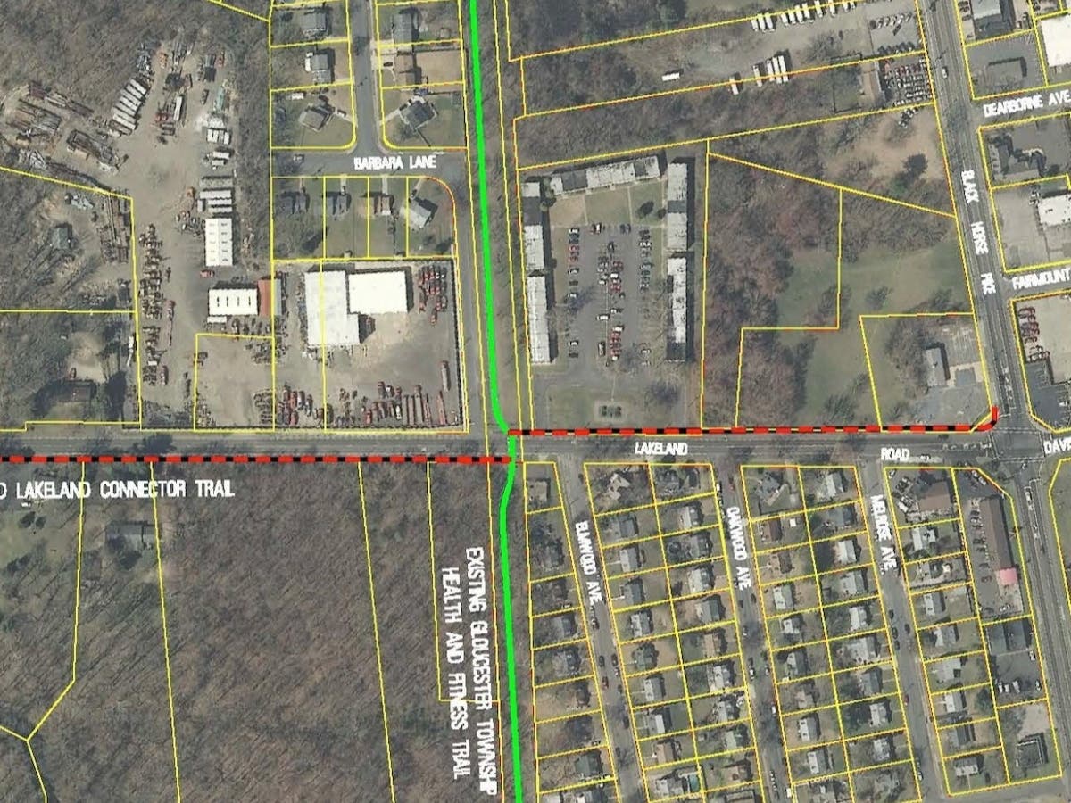 Gloucester Township received funds to build a multi-use trail that will run along Lakeland Road.