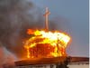 An eight-alarm fire ripped through the the Fountain of Life Center, a Florence church, on Monday.