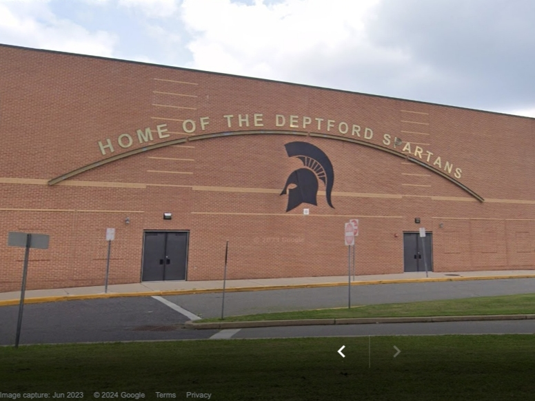 A South Jersey high school was locked down after a photo appeared to show a student holding a firearm inside the bathroom, authorities said.