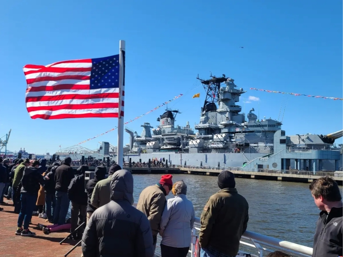 Battleship New Jersey will return to the Camden Waterfront later this month.