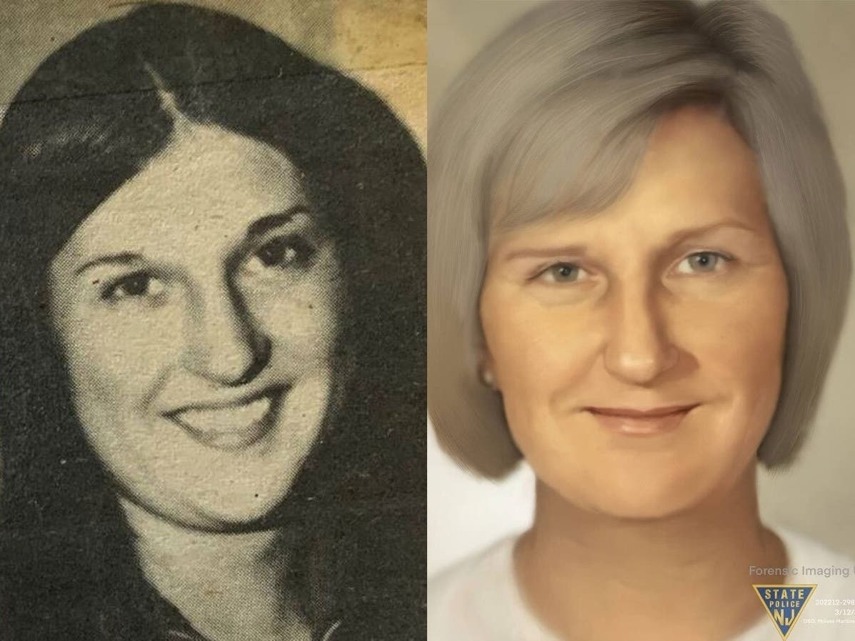 Cinnaminson and State Police are searching for Roberta Anne Michels-Hopkins, who went missing in 1981. She is pictured on the left, with an age-progressed rendering of her on the right.