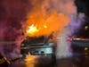 The Gladwyne Fire Company extinguished a dump truck fire early Tuesday.