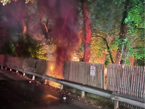 A powerful underground fire pushed high levels of carbon monoxide into a Wynnewood shopping center overnight, officials said.