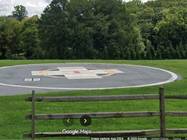 A wanted burglary suspect was arrested near Lankenau Medical Center's helipad site.