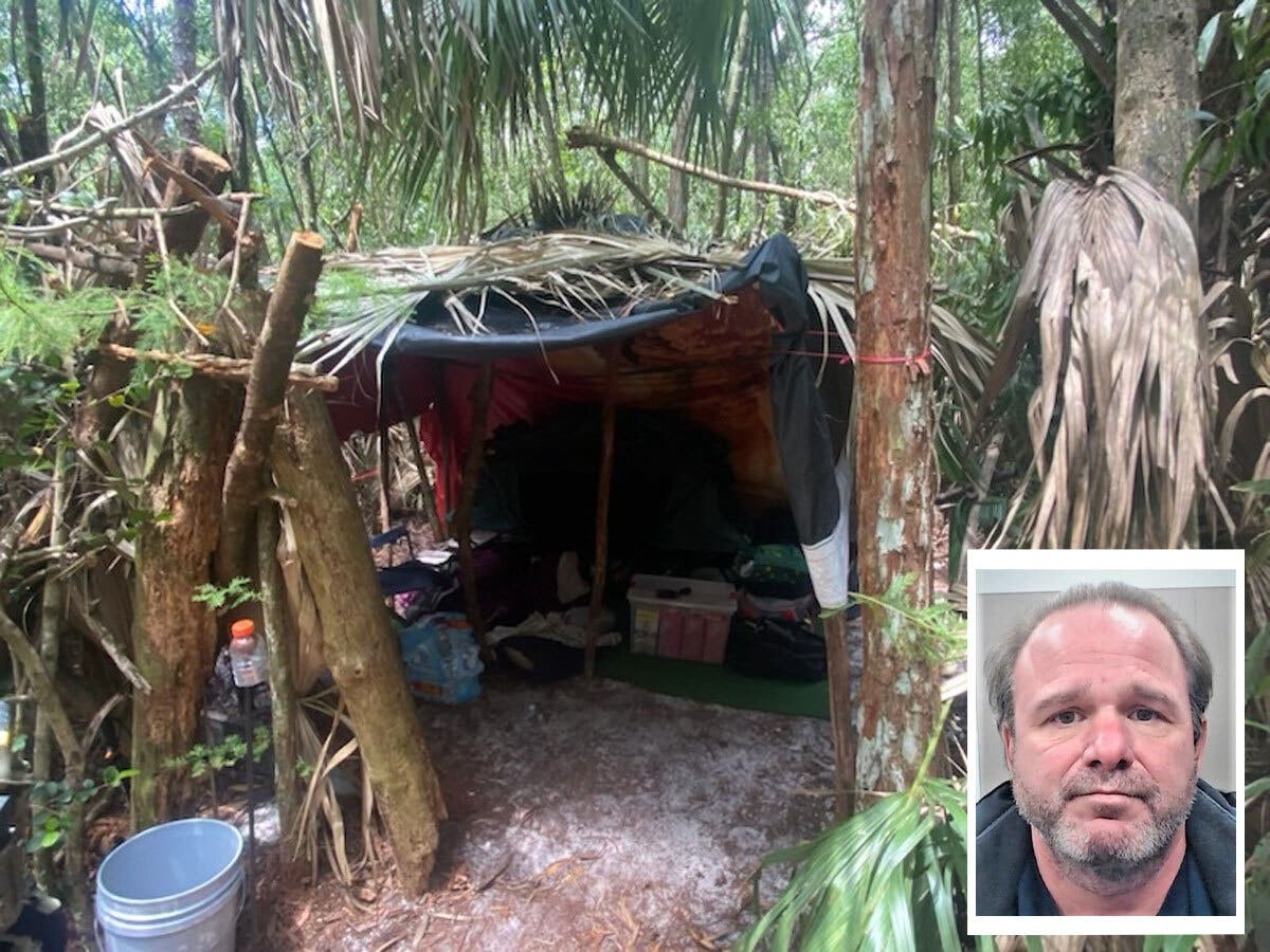 A convicted sex offender and wanted fugitive from Delaware County was arrested Wednesday after he was found living off-the-grid in the Florida woods, authorities said.