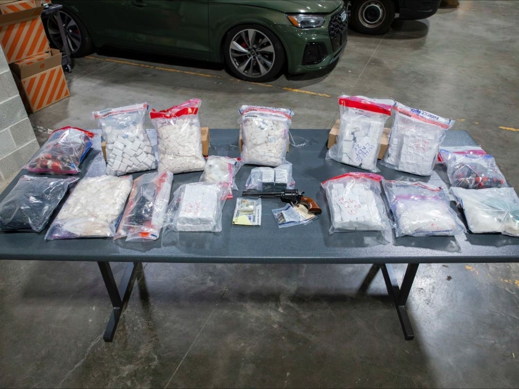 Three people were arrested and over 2.5 million doses of fentanyl were seized in the takedown of an "upper-level" drug-trafficking ring based in Northeast Philadelphia, authorities announced Friday.