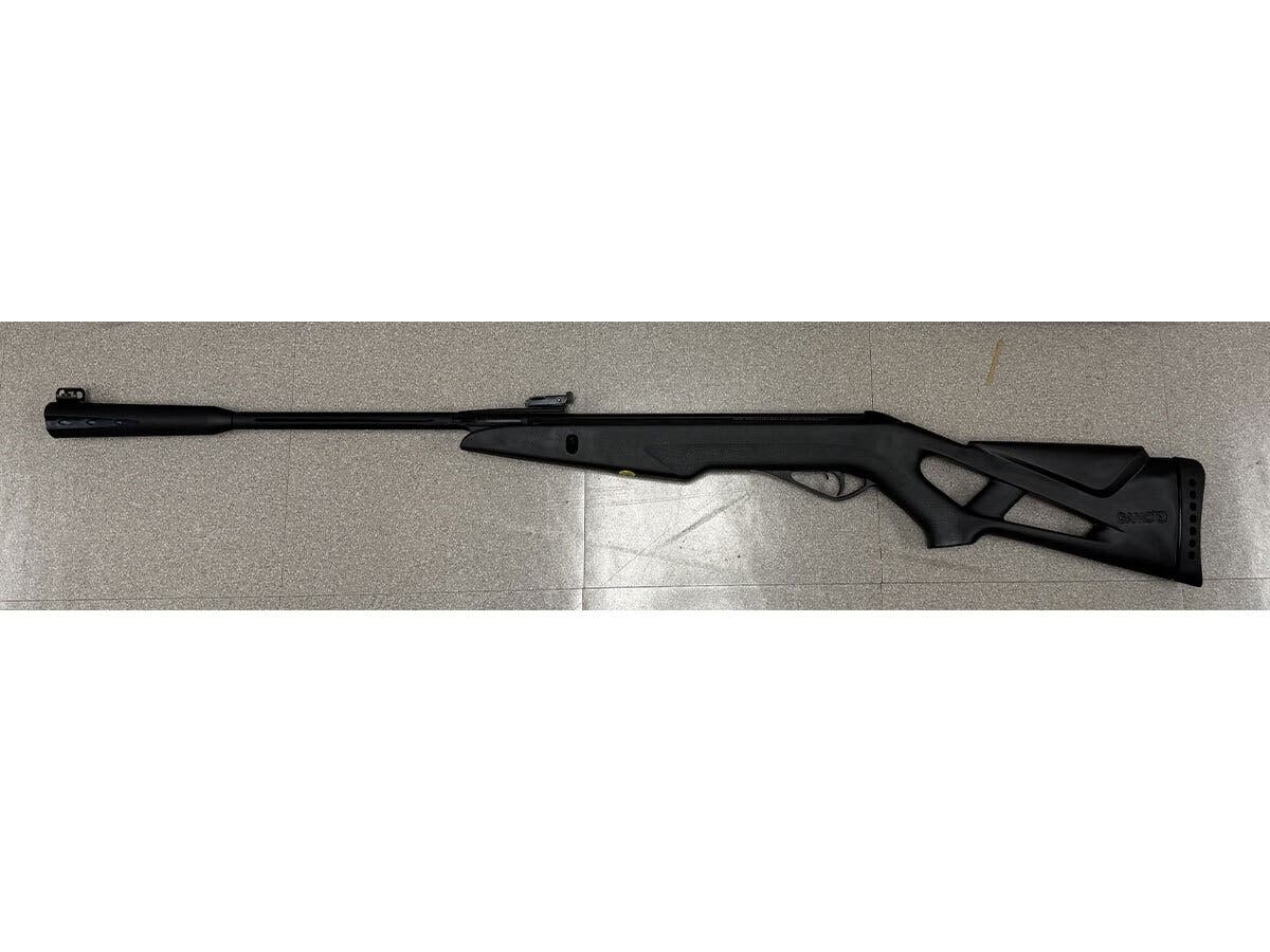 Police say they found the suspect's firearm inside the Walmart and identified it as a BB gun rifle.