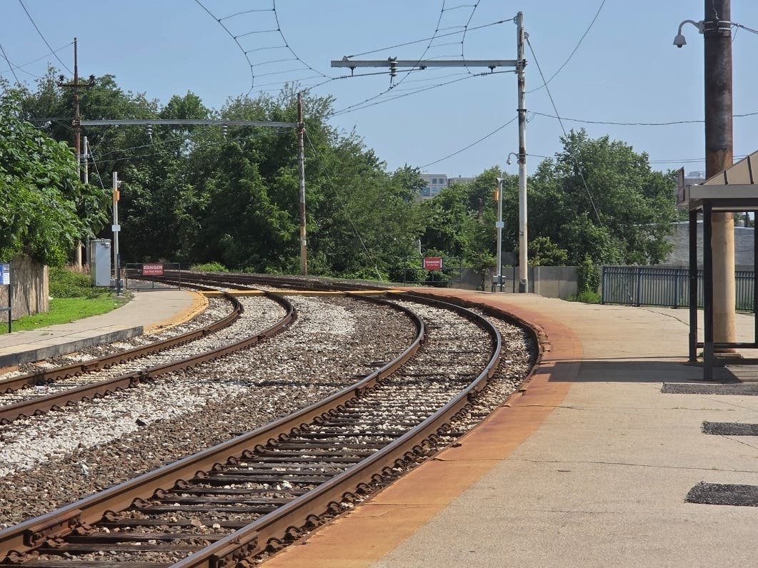 A  Regional Rail train struck and hospitalized a woman ﻿Thursday night in Delaware County, according to SEPTA officials.