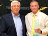 Former coach Frank Ganser presents Kevin Sefcik with his award