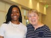 Susan Reitz with her mentee, now mentor Kesi 